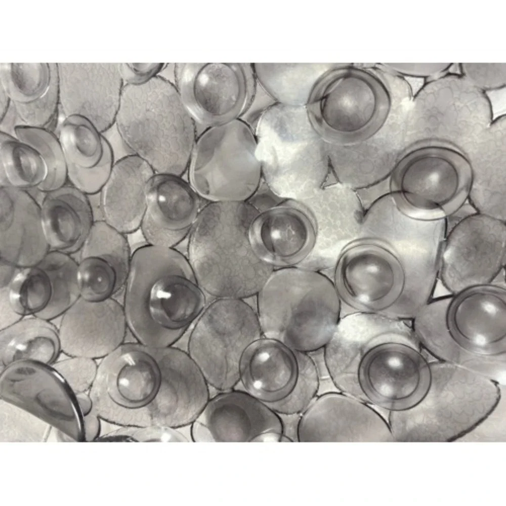 Pebbles Bathtub Mat Non Slip‎ Oval Shower Mat with Suction Cups, Drain Holes 7d5